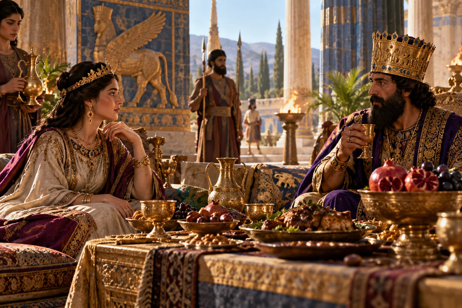 A Persian royal banquet inspired by Esther